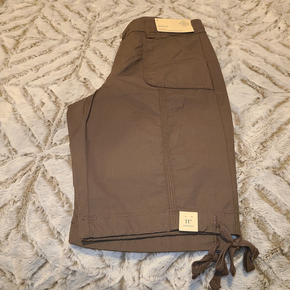 St. John's Bay Chocolate Brown Women's Bermudas